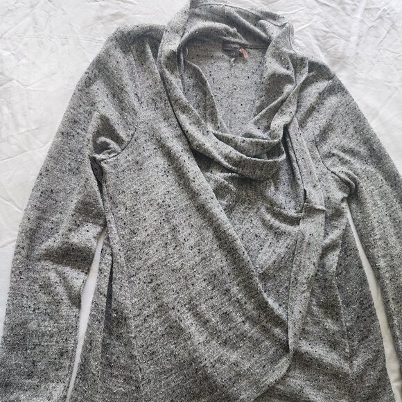 VINCE CAMUTO women's cardigan Gray open front size L long sleeves - Picture 1 of 7